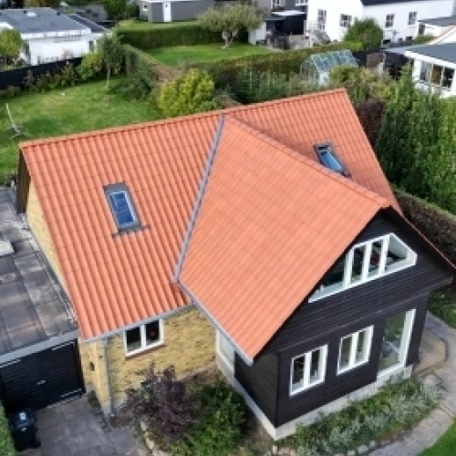 Taget der er blevet renoveret